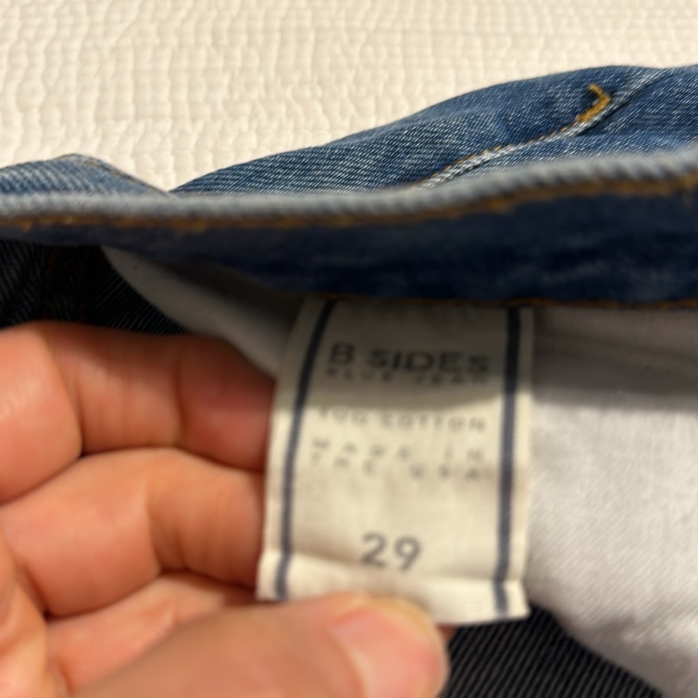 B Sides Jeans Patchwork Size 29 Marcel Straight L… - image 2